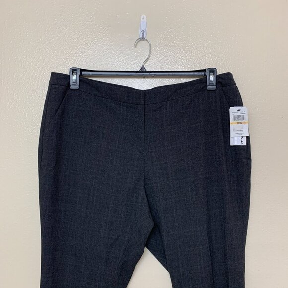 Amanda+Chelsea Womens Low Rise Plus Size Dress Pants Trousers Sz 18W in Charcoal - Picture 4 of 13